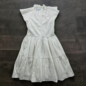eliana printed linen blend square neck mini dress Antonio Melani